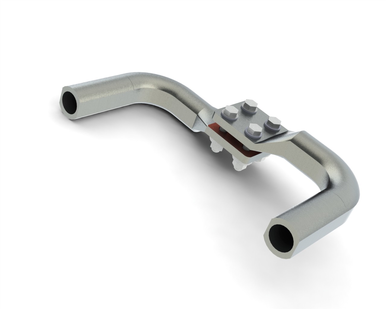 Зажимы аппаратные прессуемые типа 2А4А (с четырьмя отверстиями в контактной лапке)