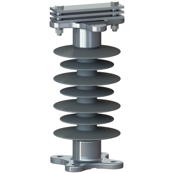 Шинные опоры жесткой ошиновки с горизонтальными плоскими шинами 20 кВ