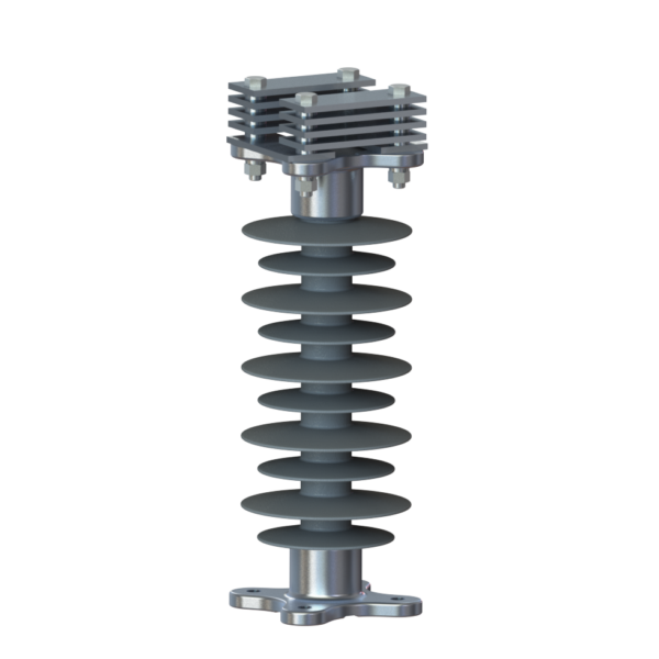Шинные опоры жесткой ошиновки с горизонтальными плоскими шинами 35 кВ